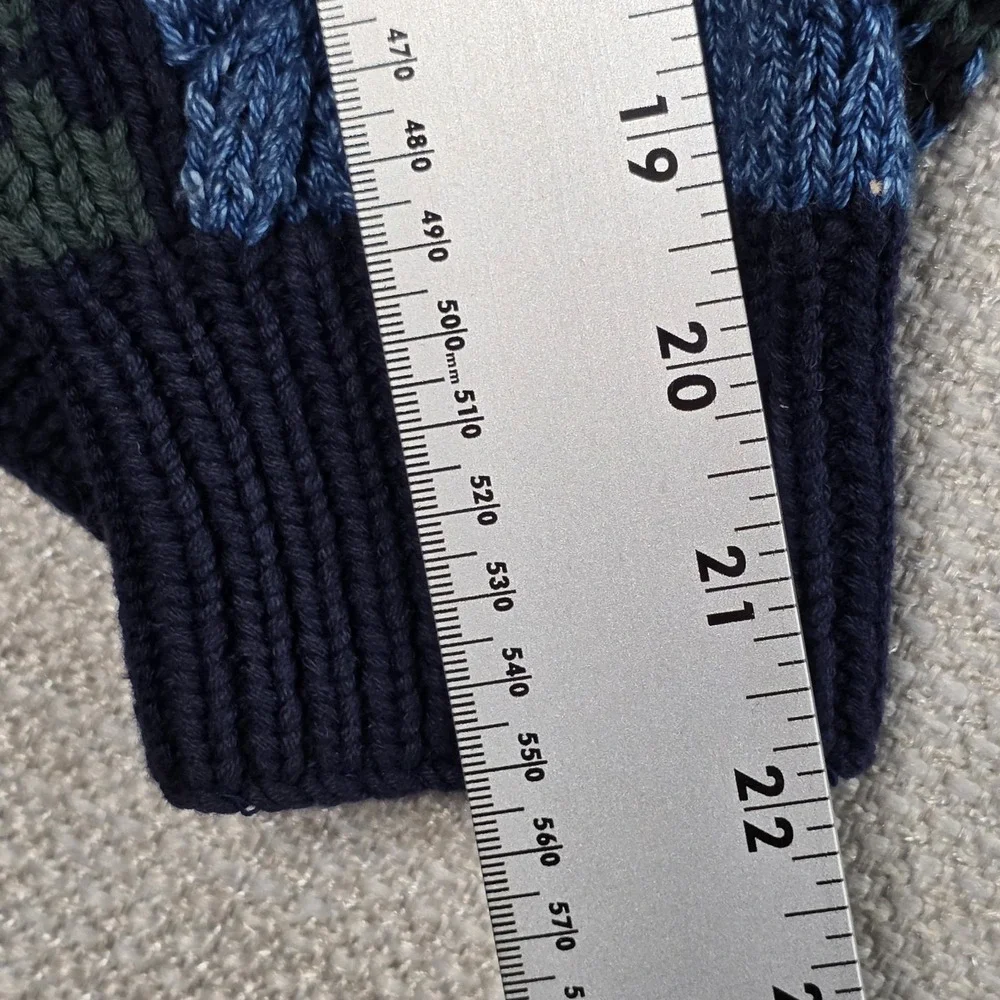 Vintage‎ Nautica Hand-knit Holiday Crewneck Pullover Heavy Sweater Mens Size L